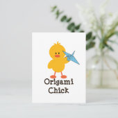 Carte postale Origami Chick (Debout devant)