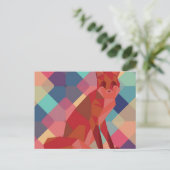 Carte Postale Origami Fox (Debout devant)