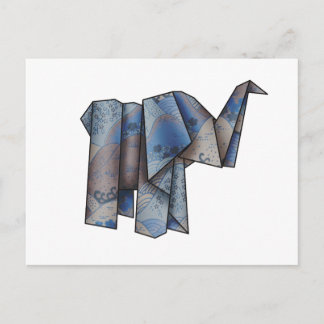 Carte Postale Origamiphant