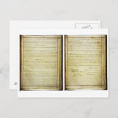 Carte Postale ORIGINAL 14e amendement Constitution des États-Uni (Devant / Derrière)