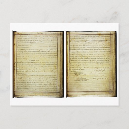 Carte Postale ORIGINAL 14e amendement Constitution des États-Uni (Devant)