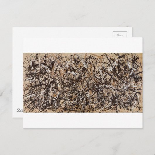 Carte Postale Original autopollock paint (Devant / Derrière)