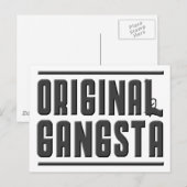 Carte Postale Original Gangsta (Devant / Derrière)