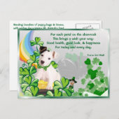 Carte Postale Original Jack Russell St Pattys Vous avez le courr (Devant / Derrière)