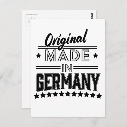 Carte Postale Original made in Germany (Devant / Derrière)