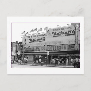 Carte Postale Original Nathan's Hot Dogs (Coney Is., NY)