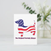 Carte Postale Original Patriotic Wiener/Dachshund (Debout devant)
