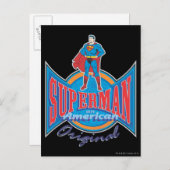 Carte Postale Original Superman American (Devant / Derrière)