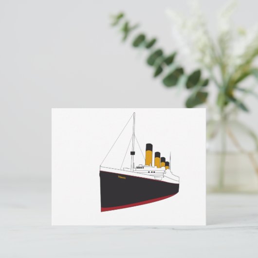 Carte Postale original titanique (Debout devant)