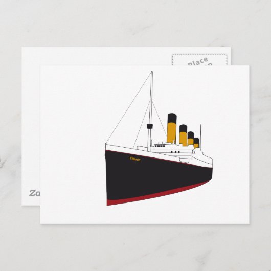 Carte Postale original titanique (Devant / Derrière)