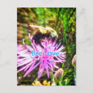 CARTE POSTALE ORIGINALE BEE LOVE