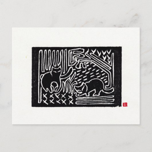 Carte postale originale Cat Art (Devant)