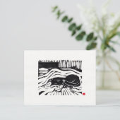 Carte postale originale Cat Art (Debout devant)