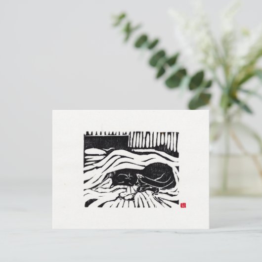 Carte postale originale Cat Art (Debout devant)