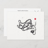 Carte postale originale Cat Art (Devant / Derrière)