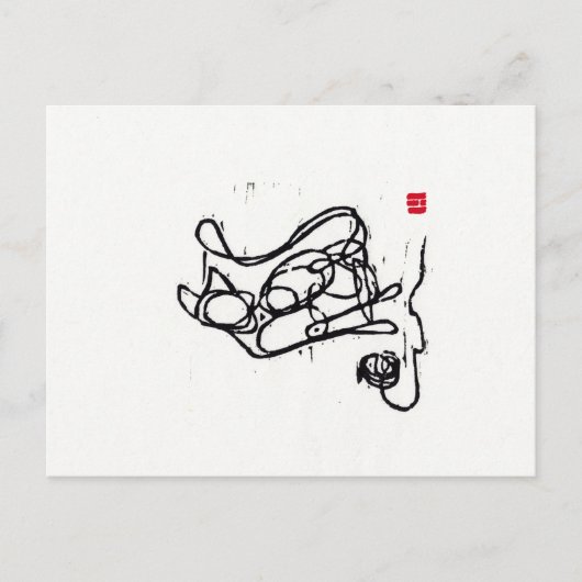 Carte postale originale Cat Art (Devant)