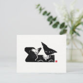 Carte postale originale Cat Art (Debout devant)