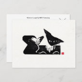 Carte postale originale Cat Art (Devant / Derrière)