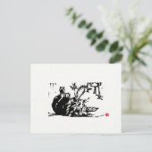 Carte postale originale Cat Art (Debout devant)