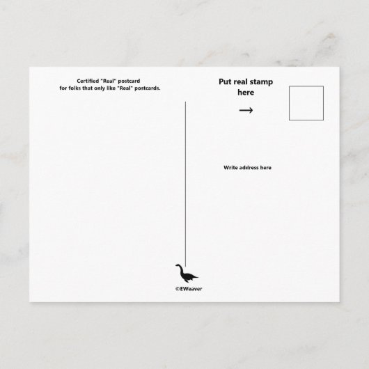 Carte postale originale de carte postale (Dos)