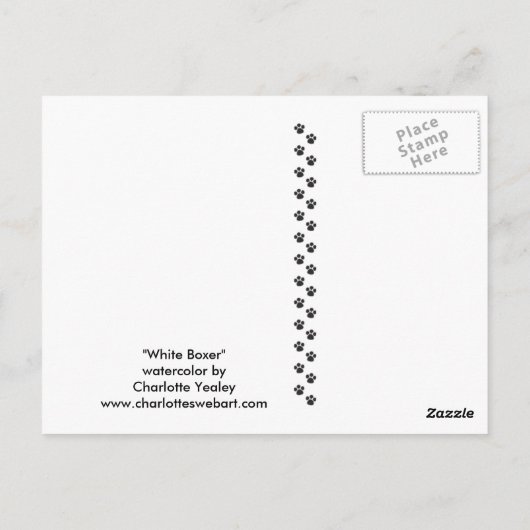 Carte postale originale de la boîte blanche pour c (Dos)