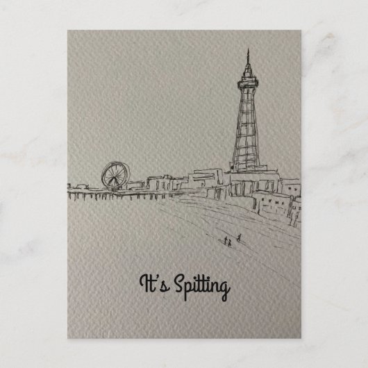 Carte postale originale de la tour Blackpool (Devant)