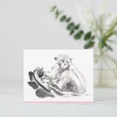 Carte postale originale de l'année du singe du zod (Debout devant)