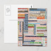 Carte Postale Origine des USA (Devant / Derrière)