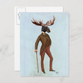 Carte Postale Orignaux dans le costume complètement 2 (Devant / Derrière)