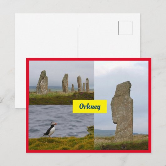 Carte postale Orkney (Devant / Derrière)