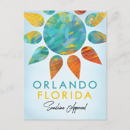 Carte Postale Orlando Florida Sunshine Travel (Devant)