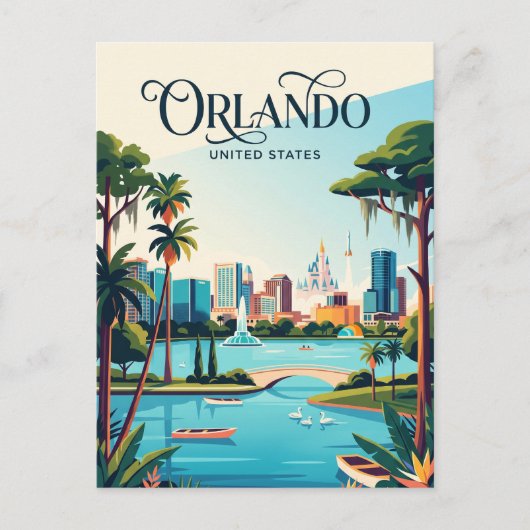 Carte Postale Orlando Floride (Devant)