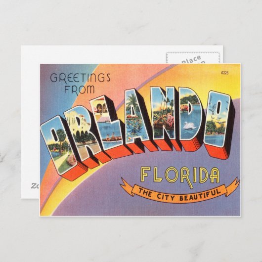 Carte Postale Orlando Floride (Devant / Derrière)