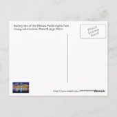 Carte Postale Orlando, Floride à la nuit du lac Lucerne. (Dos)