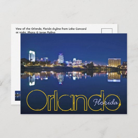 Carte Postale Orlando, Floride, États-Unis (Devant / Derrière)