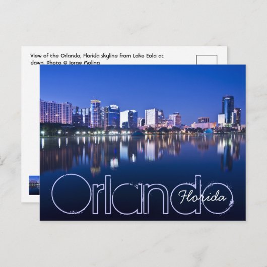 Carte Postale Orlando, Floride, États-Unis (Devant / Derrière)