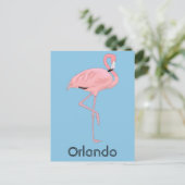 Carte Postale Orlando Floride Flamant Rose (Debout devant)