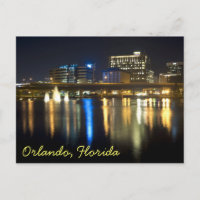 Orlando, Floride la nuit de l'autre côté du lac Lu