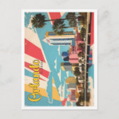 Carte Postale Orlando Floride Pop Art Voyage Illustration (Devant)