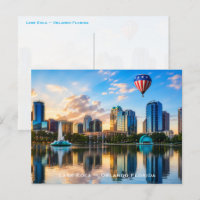 Orlando Floride Skyline Lac Eola Montgolfière