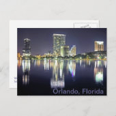 Carte Postale Orlando, Floride sur le lac Eola (Devant / Derrière)