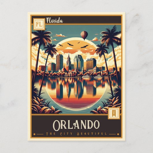 Carte Postale Orlando, Floride | VINTAGE (Devant)