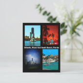 Carte Postale Orlando, Miami, South Beach Collage (Debout devant)