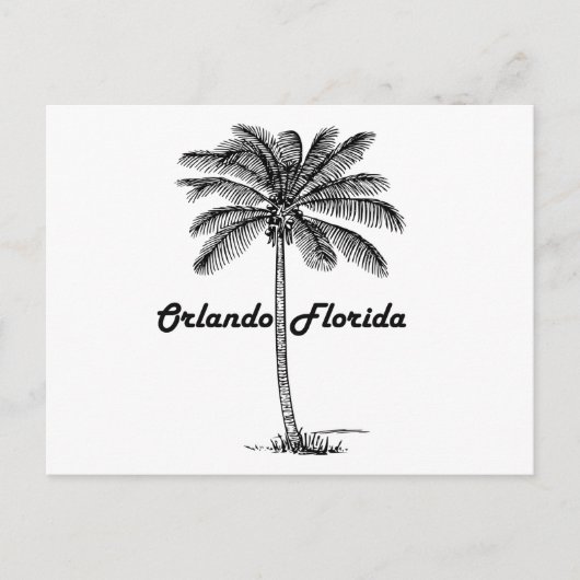 Carte Postale Orlando & Palm noir et blanc (Devant)