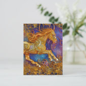 Carte Postale Ornate Gold Horse (Debout devant)