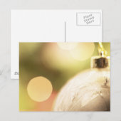 Carte postale Ornement blanc (Devant / Derrière)