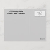 Carte Postale Ornement de la déesse des bouches 1934 (Dos)