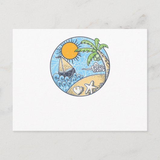 Carte Postale Ornement d'été (Devant)