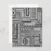 Carte Postale Ornement ethnique (Devant / Derrière)