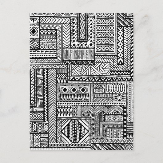 Carte Postale Ornement ethnique (Devant)